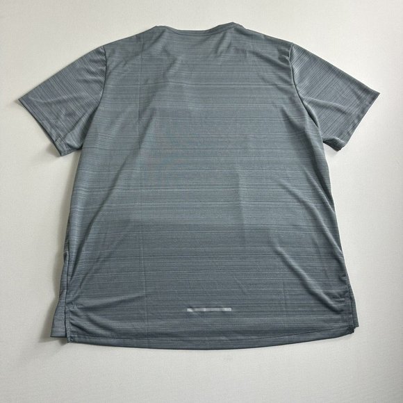 Nike Running Shirt Mens Size XL Gray Breathable Active Athletic Gym CU326-084 - Picture 2 of 9